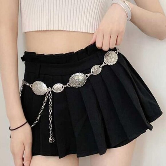 2 Pc Western Concho Belt for Woman Vintage Style Plus Cowgirl Earrings main image 7